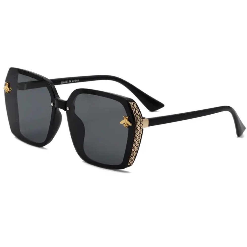 Large Sunglasses Bee Emblem - NEW